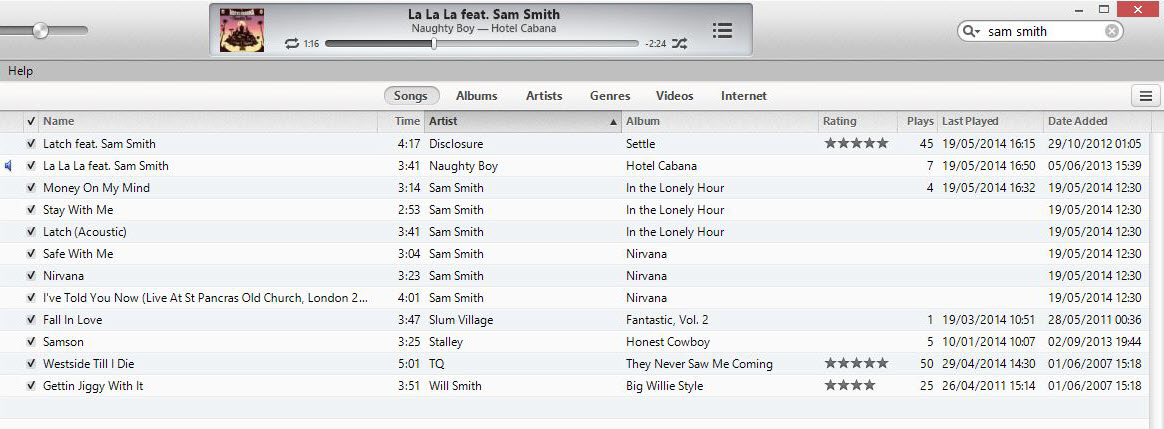 Sam Smith iTunes
