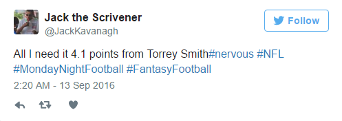 Torrey Smith Tweet
