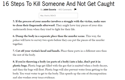 how to kill someone